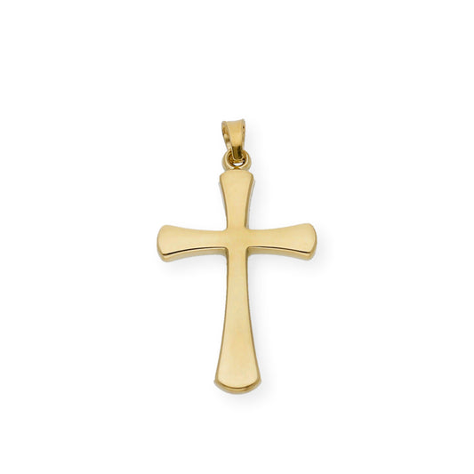 Colgante Cruz Moderna Grande Oro 18K