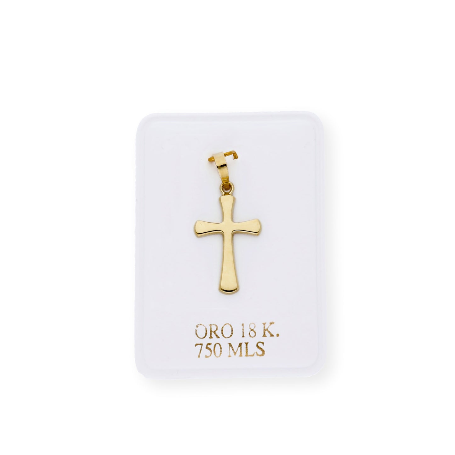 Colgante Cruz Moderna Mediana Oro 18K