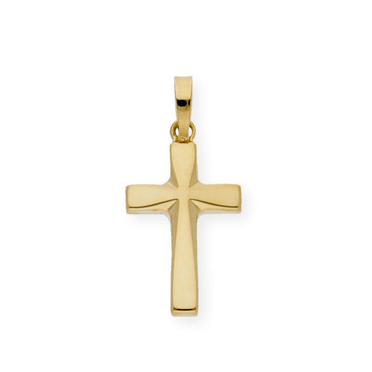 Colgante Cruz Lisa Moderna con Oro 18K