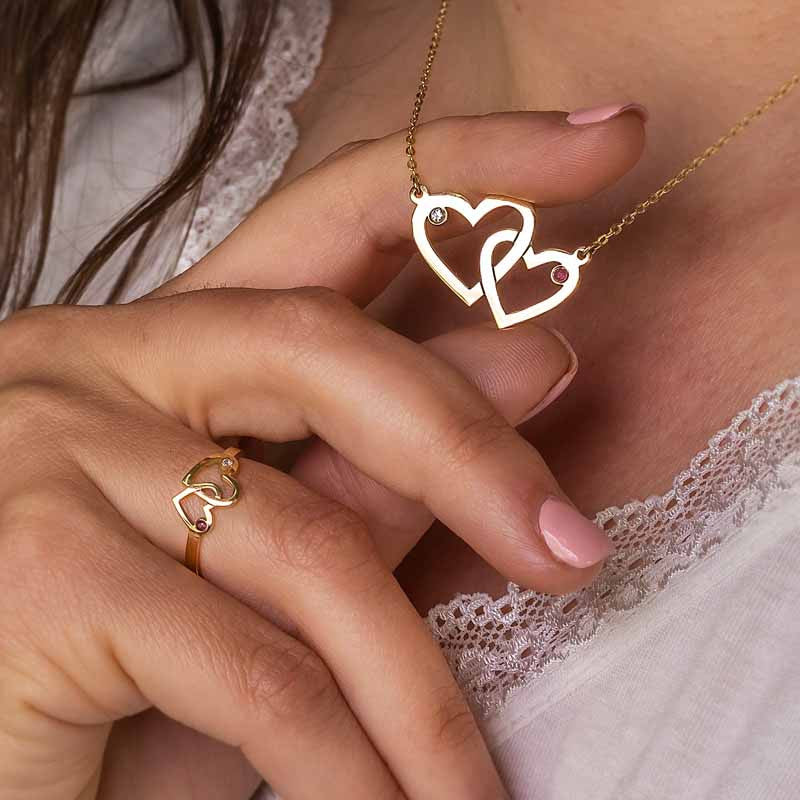 Anillo I LOVE MAMÁ en Oro 18k Diamante y Rubí