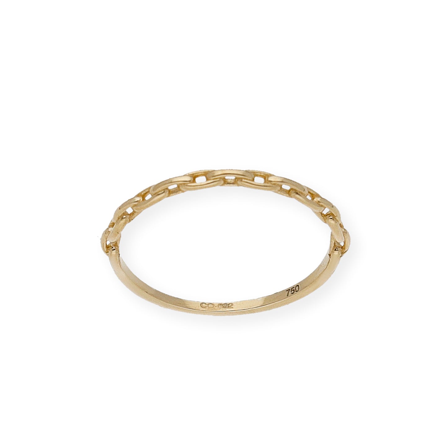 Anillo Mayo en Oro 18k con diseño cadena