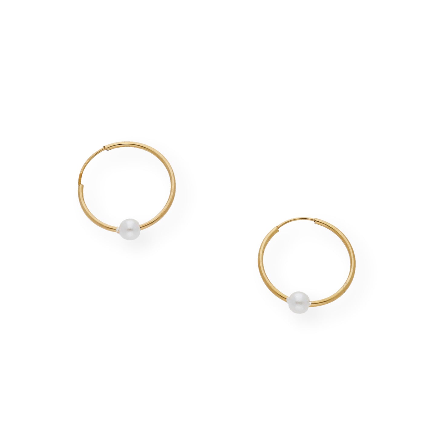 Pendientes de Aro en Oro 18k con Perlas Cultivadas