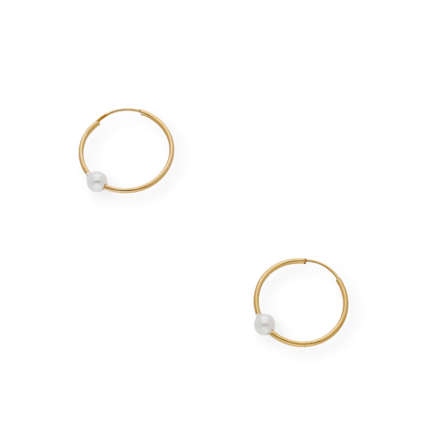 Pendientes de Aro en Oro 18k con Perlas Cultivadas