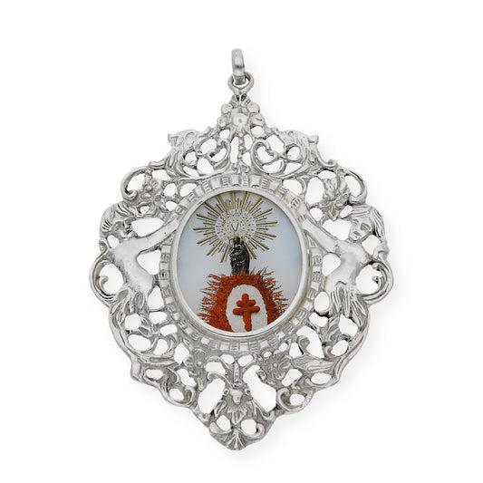 Medalla de cuna de plata de ley Virgen del Pilar