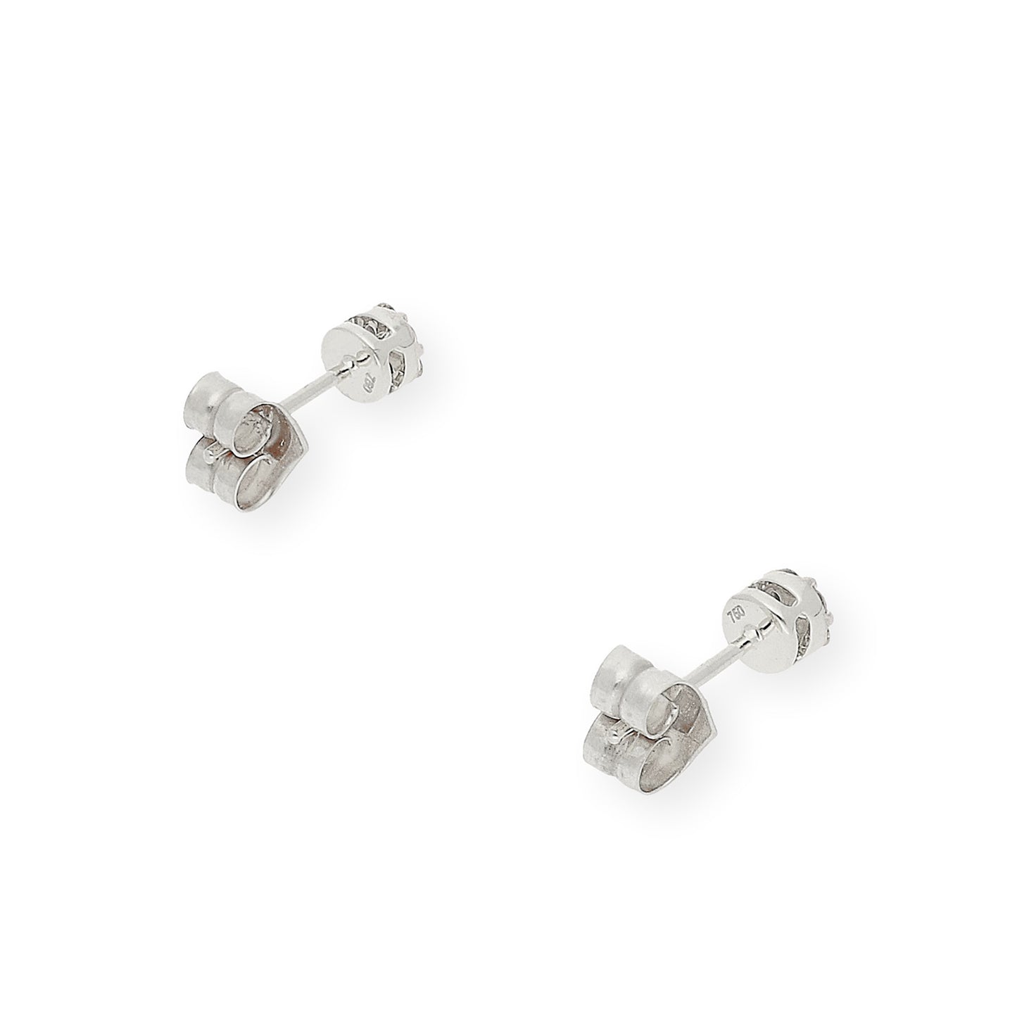 Pendientes Pressure Setting con Diamantes y Oro Blanco 18k