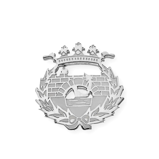 Pin Insignia Profesional de Ingeniería de Caminos en Plata de Ley 925