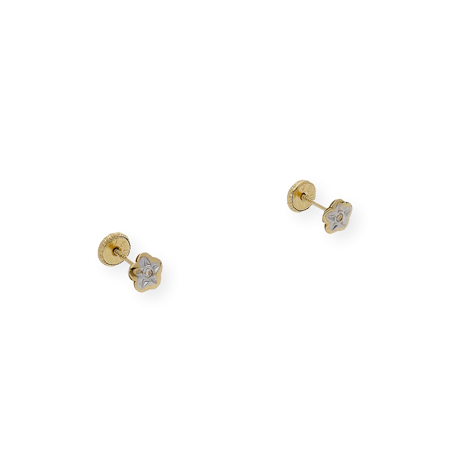 Pendientes estrella Diseño Minimalista en Oro 18k
