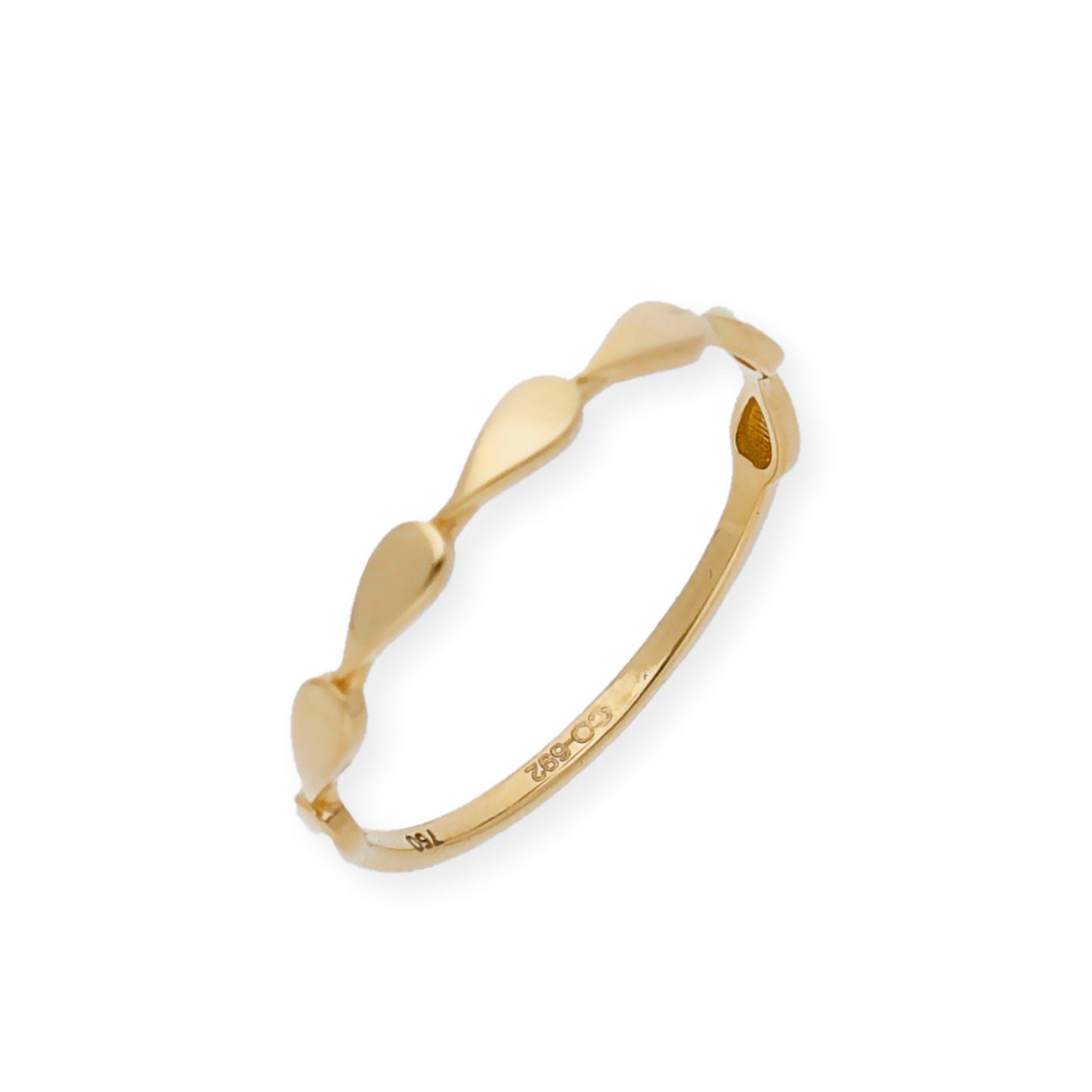 Anillo Lágrima en Oro de Ley 18k