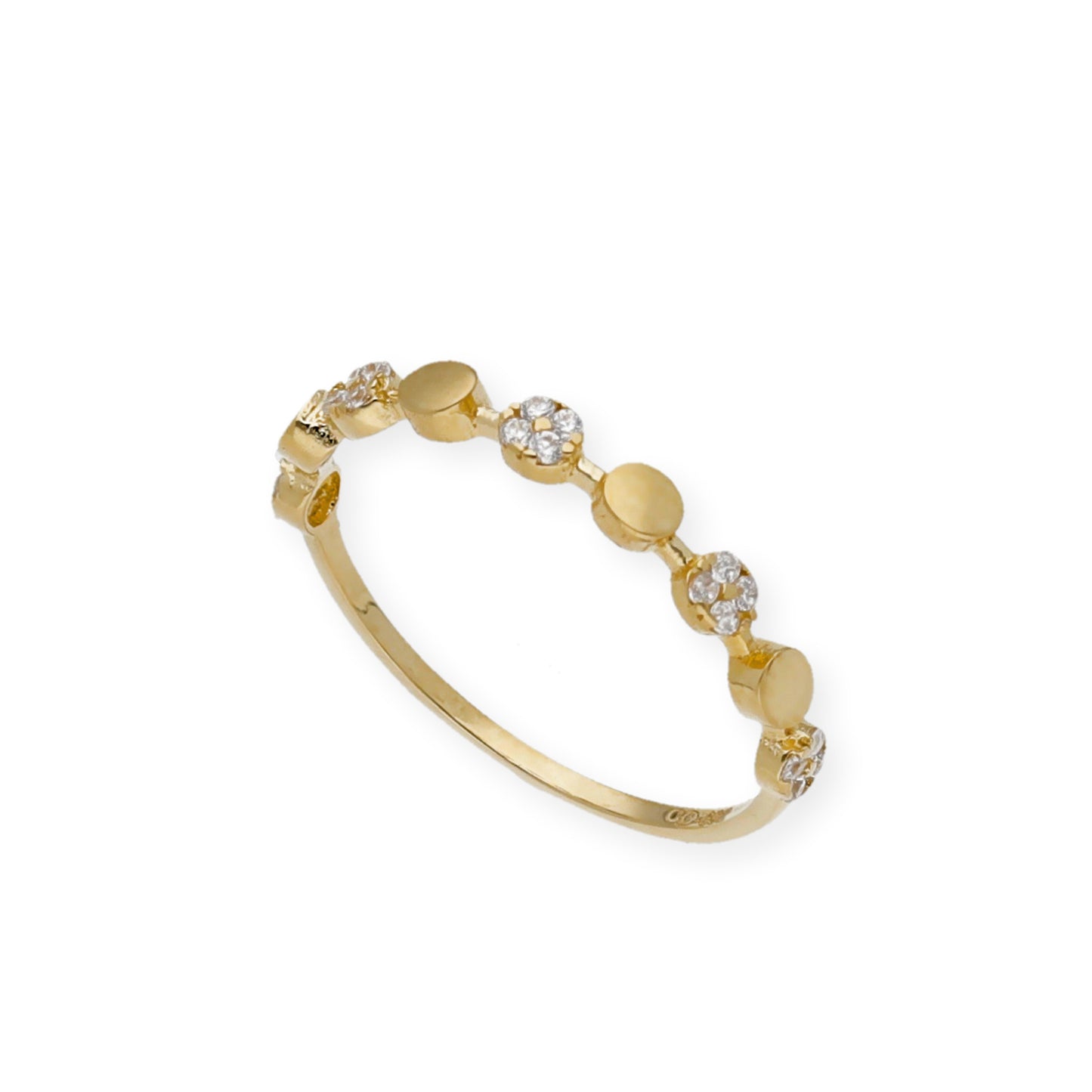 Anillo Bouquet en Oro de Ley 18k y Circonitas