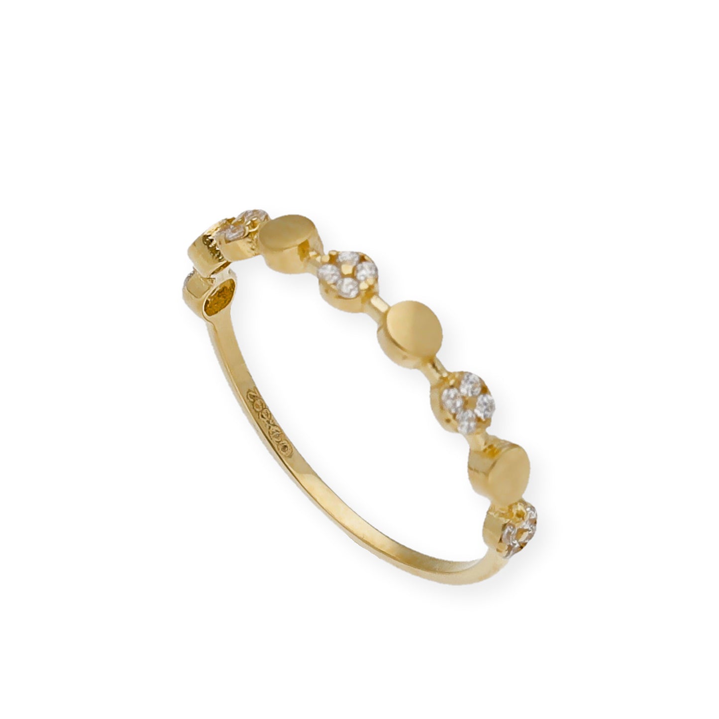 Anillo Bouquet en Oro de Ley 18k y Circonitas