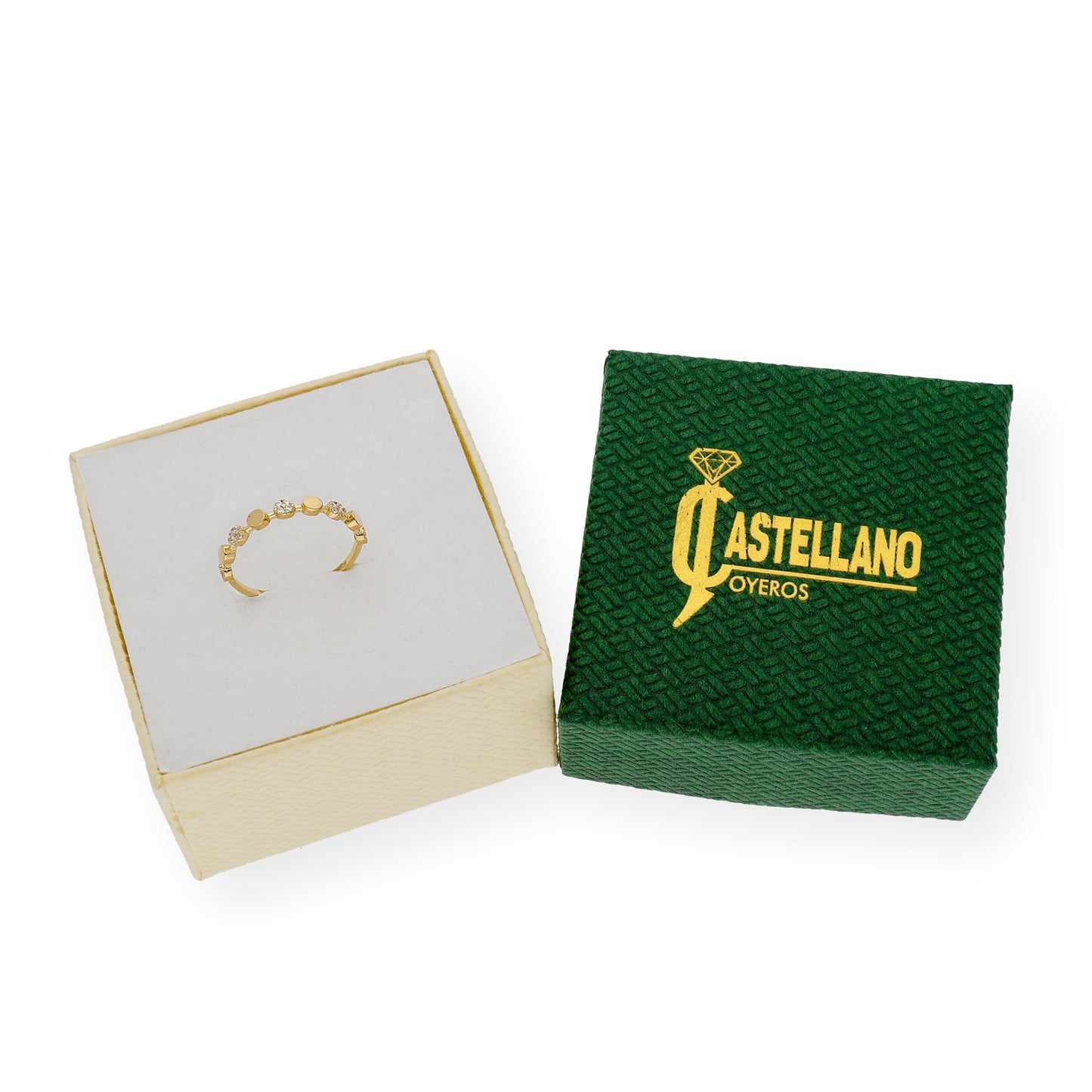 Anillo Bouquet en Oro de Ley 18k y Circonitas