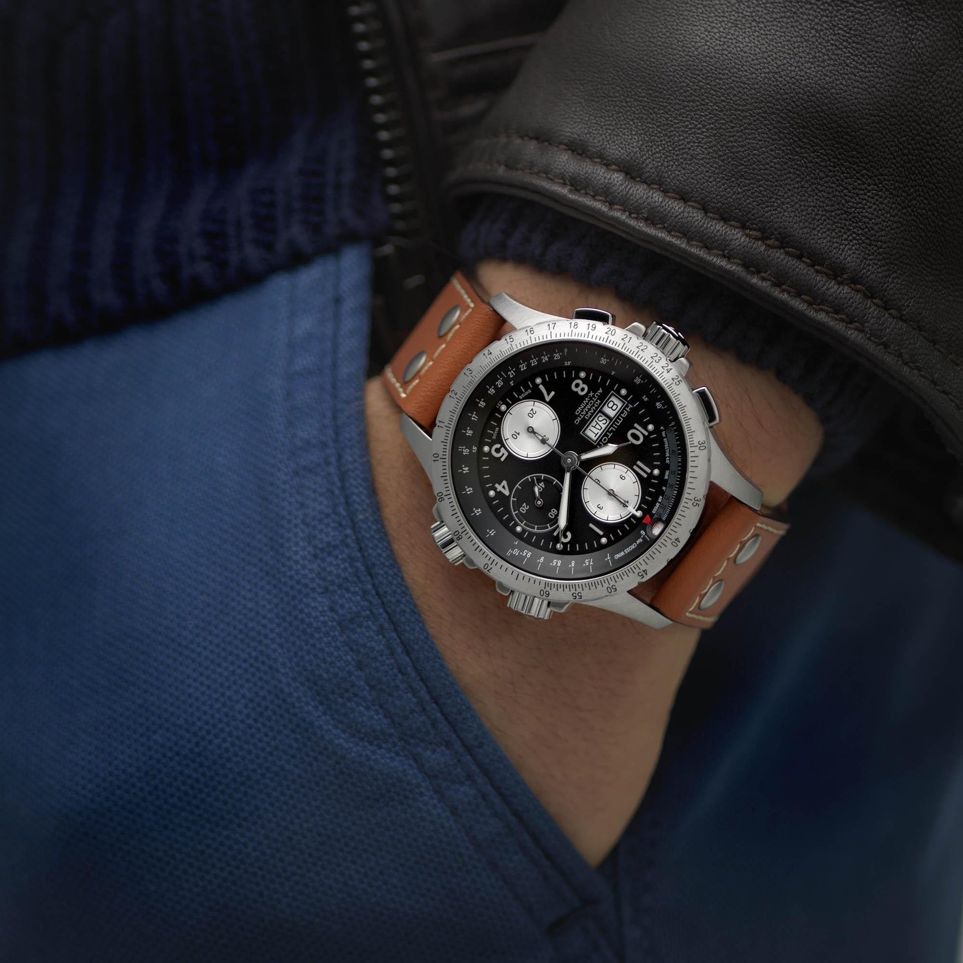 Reloj Hamilton Khaki Aviation X-Wind Auto Chrono H77616533