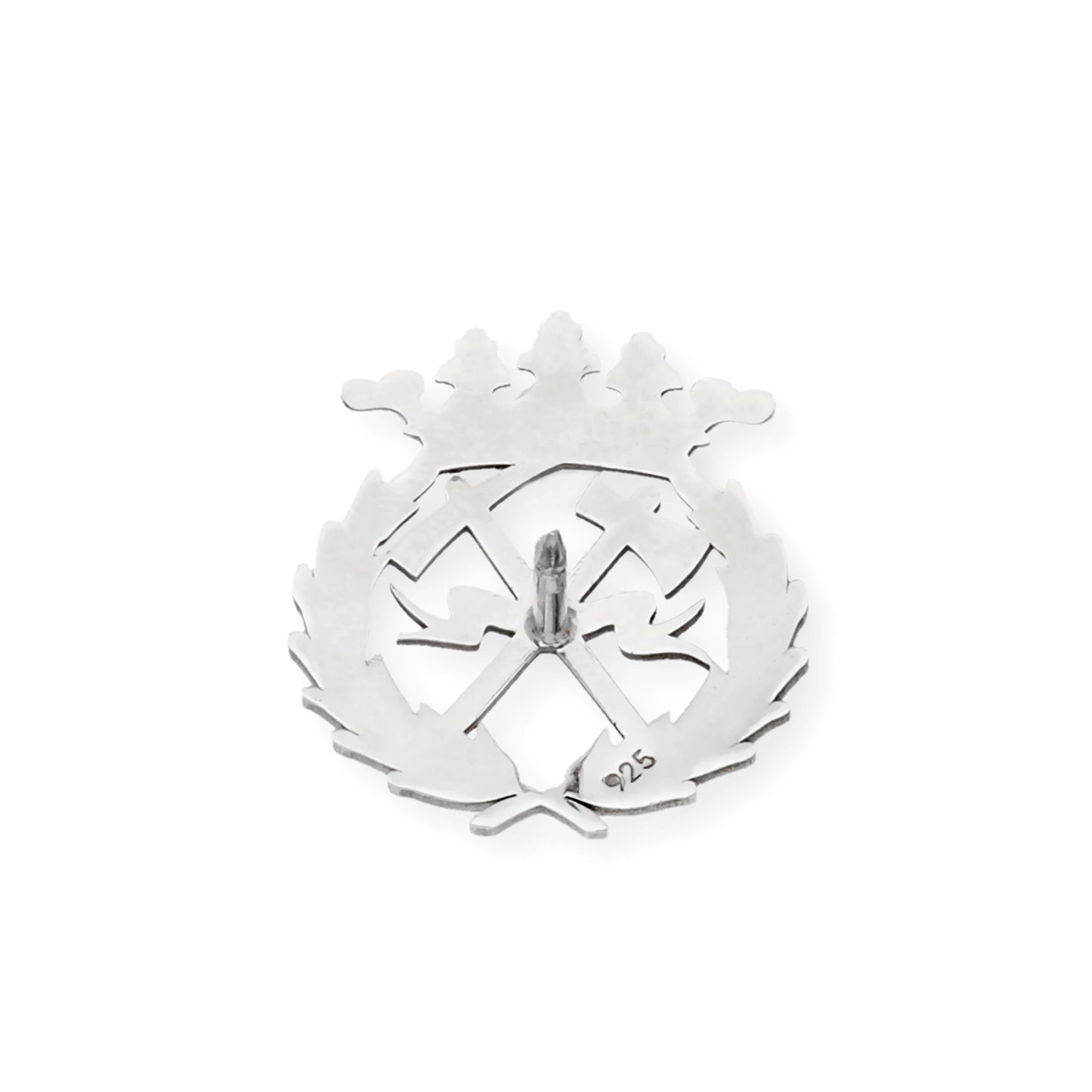 Pin Insignia Profesional de Ingeniería de Montes en Plata de Ley 925