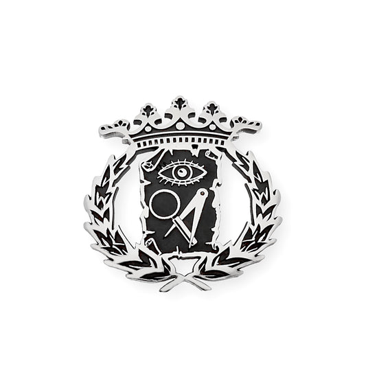 Pin Insignia Profesional de Ciencias Exactas en Plata de Ley 925