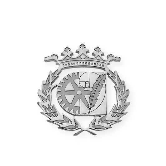 Pin Insignia Profesional de Diseño Industrial en Plata de Ley 925