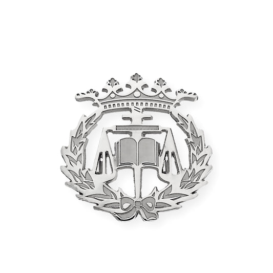 Pin Insignia Profesional de Ciencias del Trabajo en Plata de Ley 925