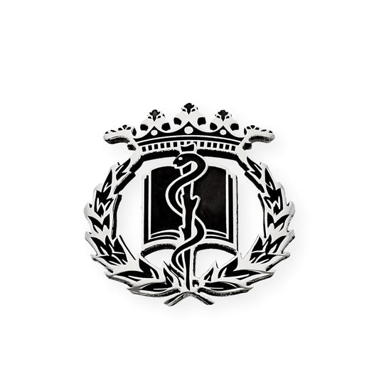 Pin Insignia Profesional de Medicina en Plata de Ley 925