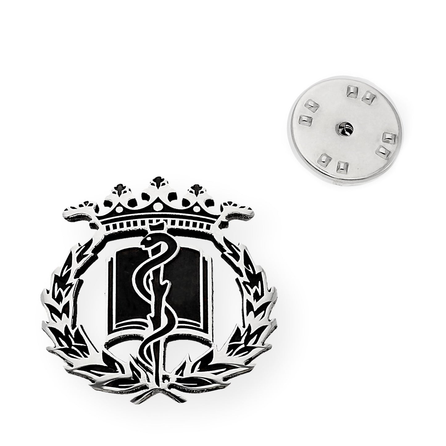 Pin Insignia Profesional de Medicina en Plata de Ley 925