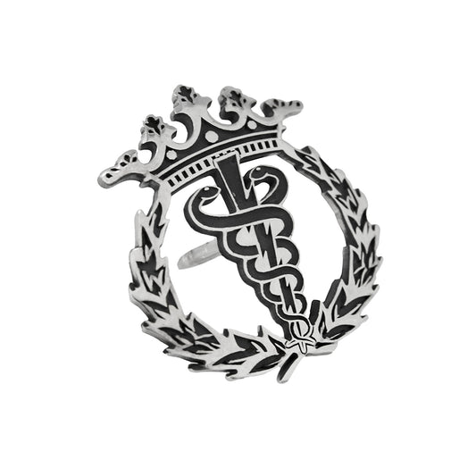 Pin Insignia Profesional de Fisioterapia en Plata de Ley 925