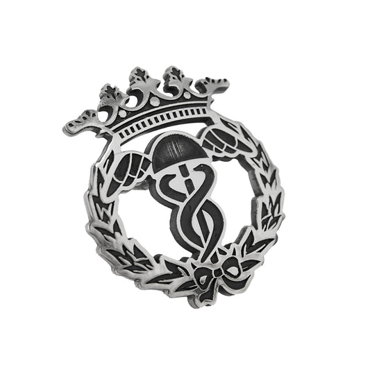 Pin Insignia Profesional de Turismo y Finanzas en Plata de Ley 925