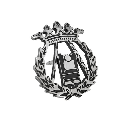 Pin Insignia Profesional de Topografía en Plata de Ley 925