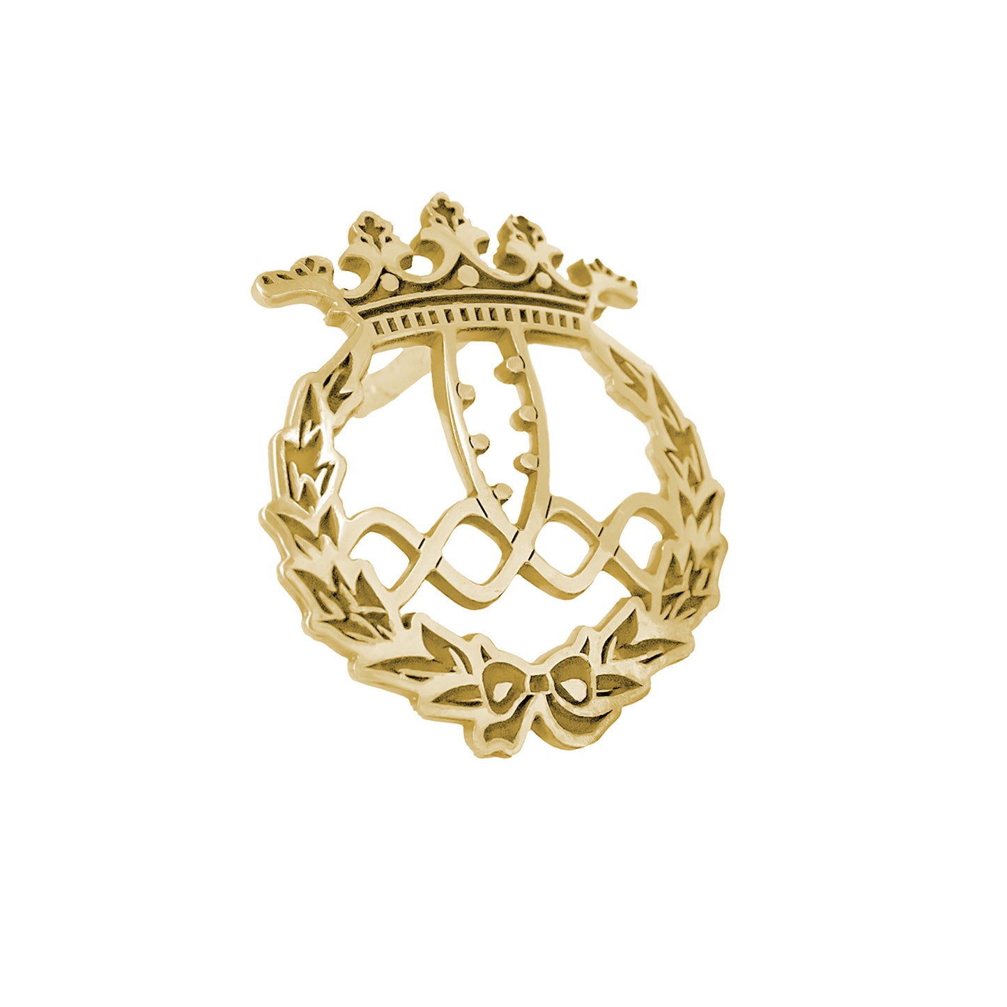 Pin Insignia Profesional de Bioquímica en Plata de Ley 925 Bañada en Oro de 18K