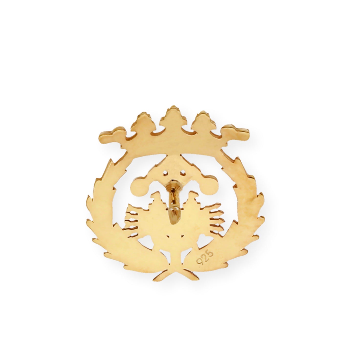 Pin Insignia Profesional de Ingeniería Industrial en Plata de Ley 925 Bañada en Oro de 18K