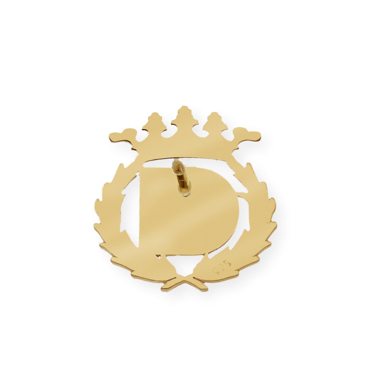 Pin Insignia Profesional de Diseño Industrial en Plata de Ley 925 Bañada en Oro de 18K