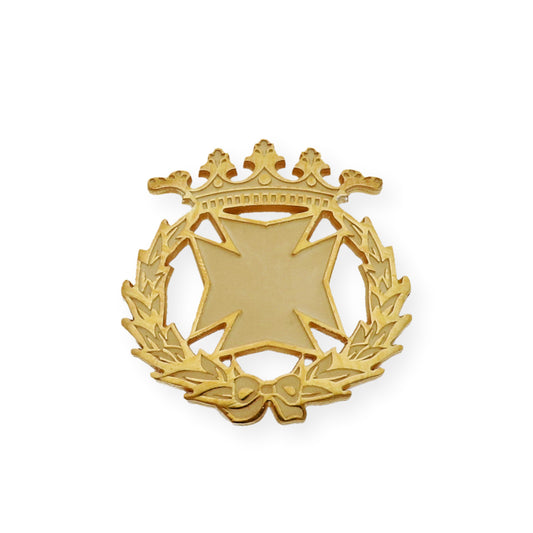 Pin Insignia Profesional de Enfermería en Plata de Ley 925 Bañada en Oro de 18K