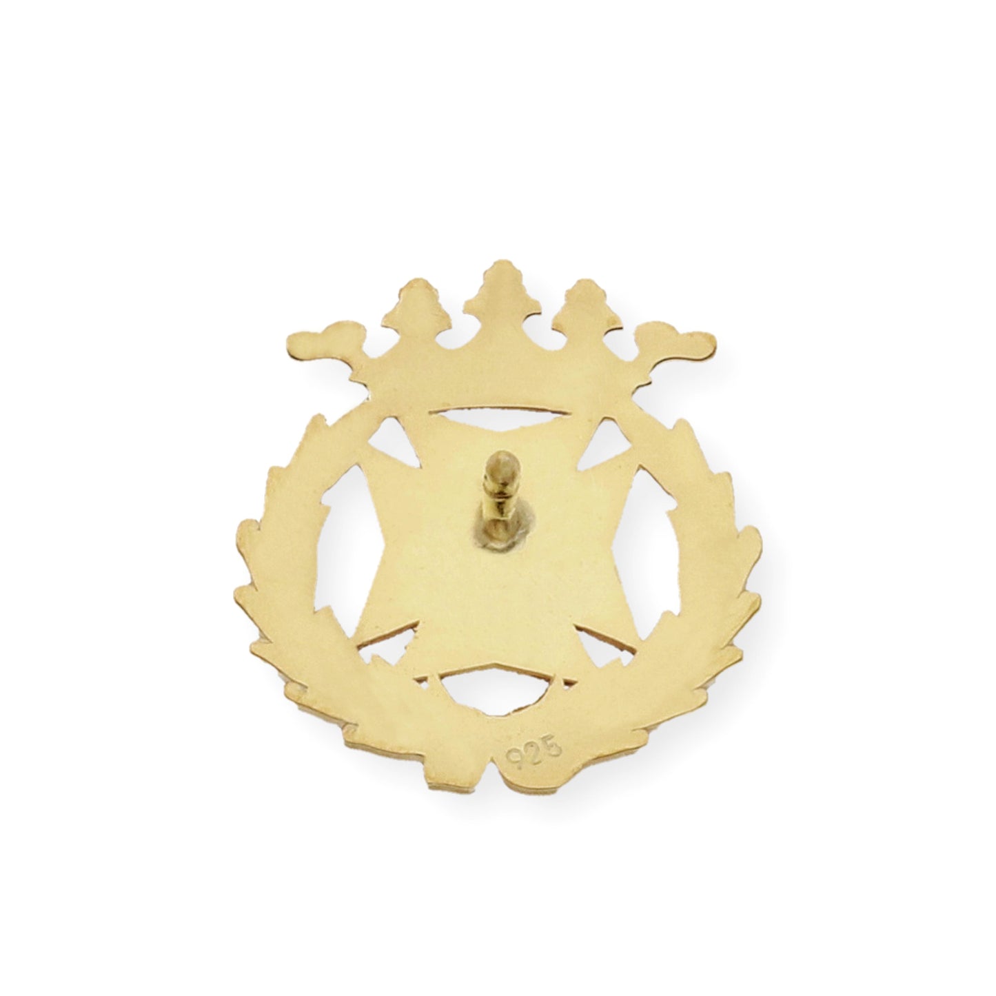 Pin Insignia Profesional de Enfermería en Plata de Ley 925 Bañada en Oro de 18K