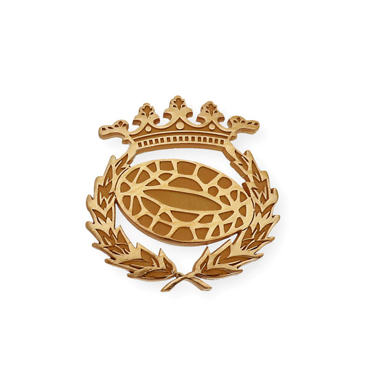 Pin Insignia Profesional de Biología en Plata de Ley 925 Bañada en Oro de 18K