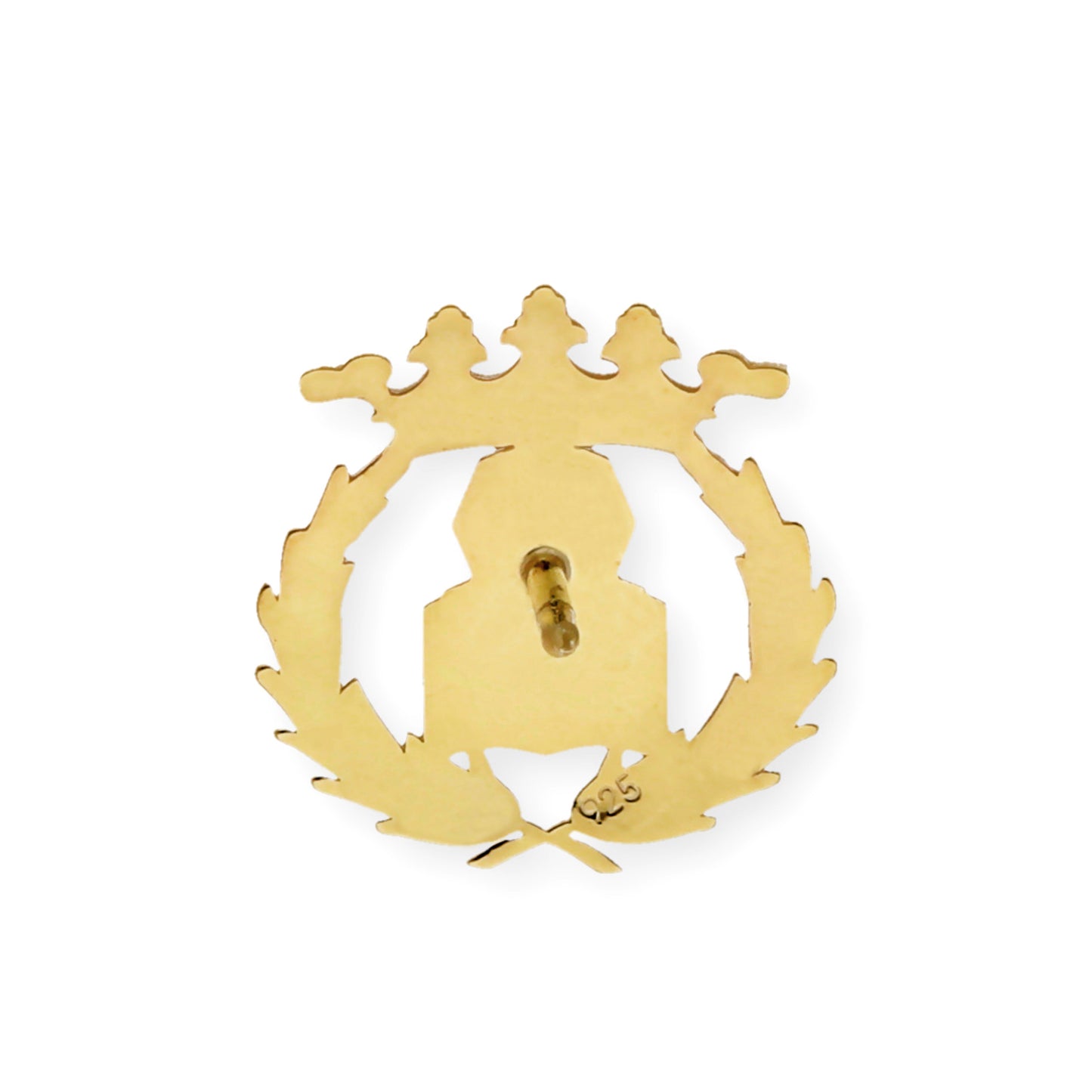 Pin Insignia Profesional de Notaría en Plata de Ley 925 Bañada en Oro de 18K