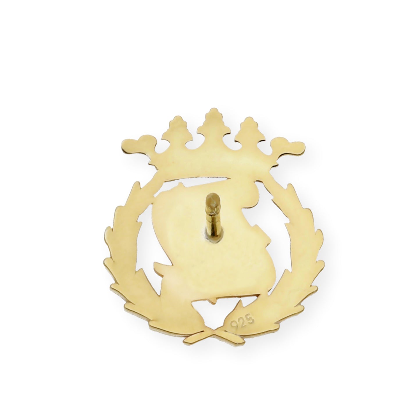 Pin Insignia Profesional de Magisterio en Plata de Ley 925 Bañada en Oro de 18K