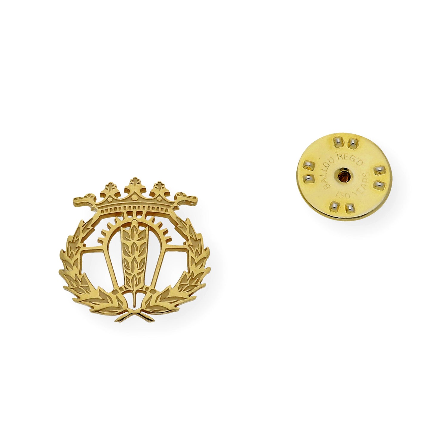 Pin Insignia Profesional de Empresariales en Plata de Ley 925 Bañada en Oro de 18K