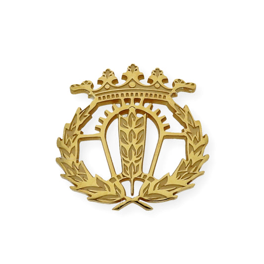 Pin Insignia Profesional de Empresariales en Plata de Ley 925 Bañada en Oro de 18K