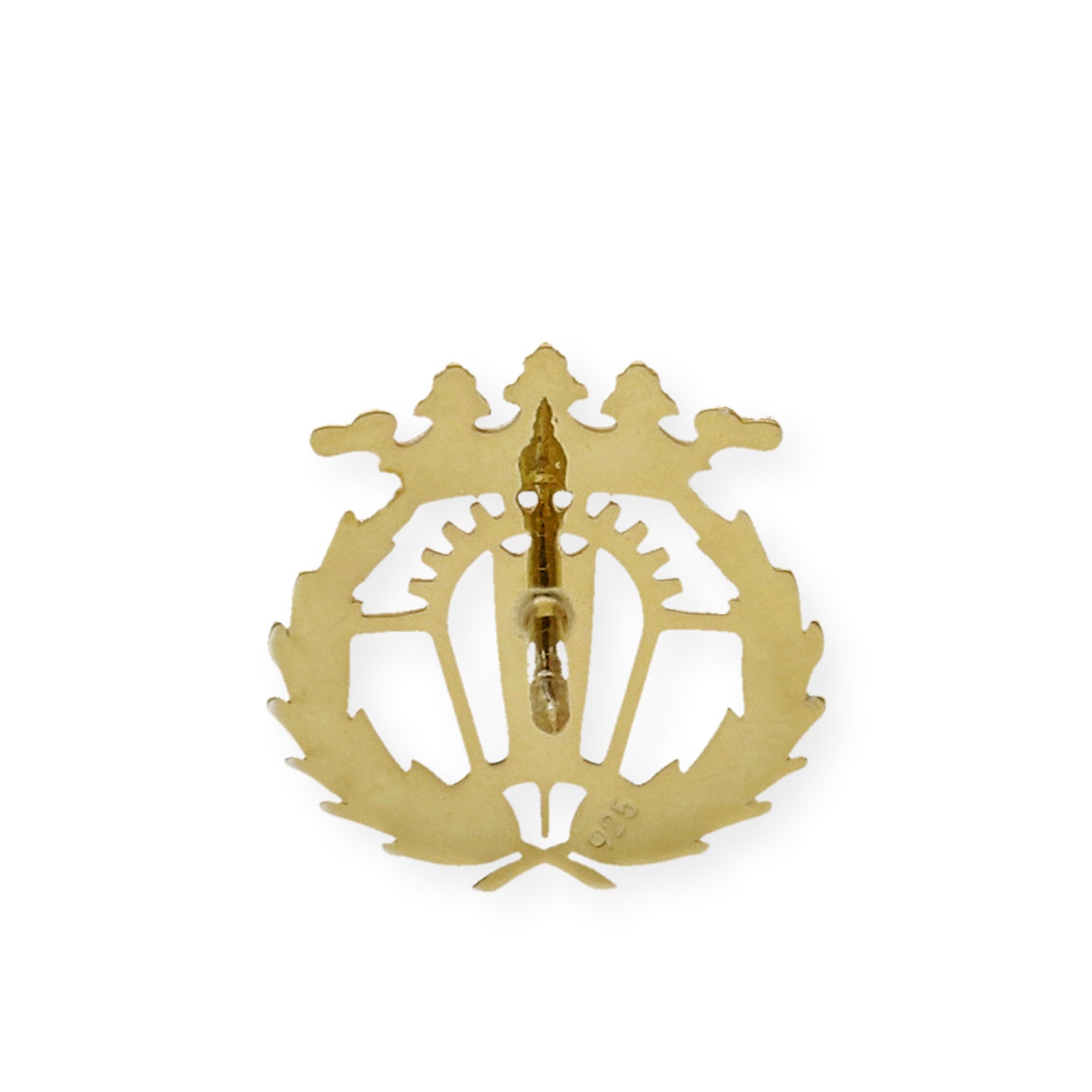 Pin Insignia Profesional de Empresariales en Plata de Ley 925 Bañada en Oro de 18K