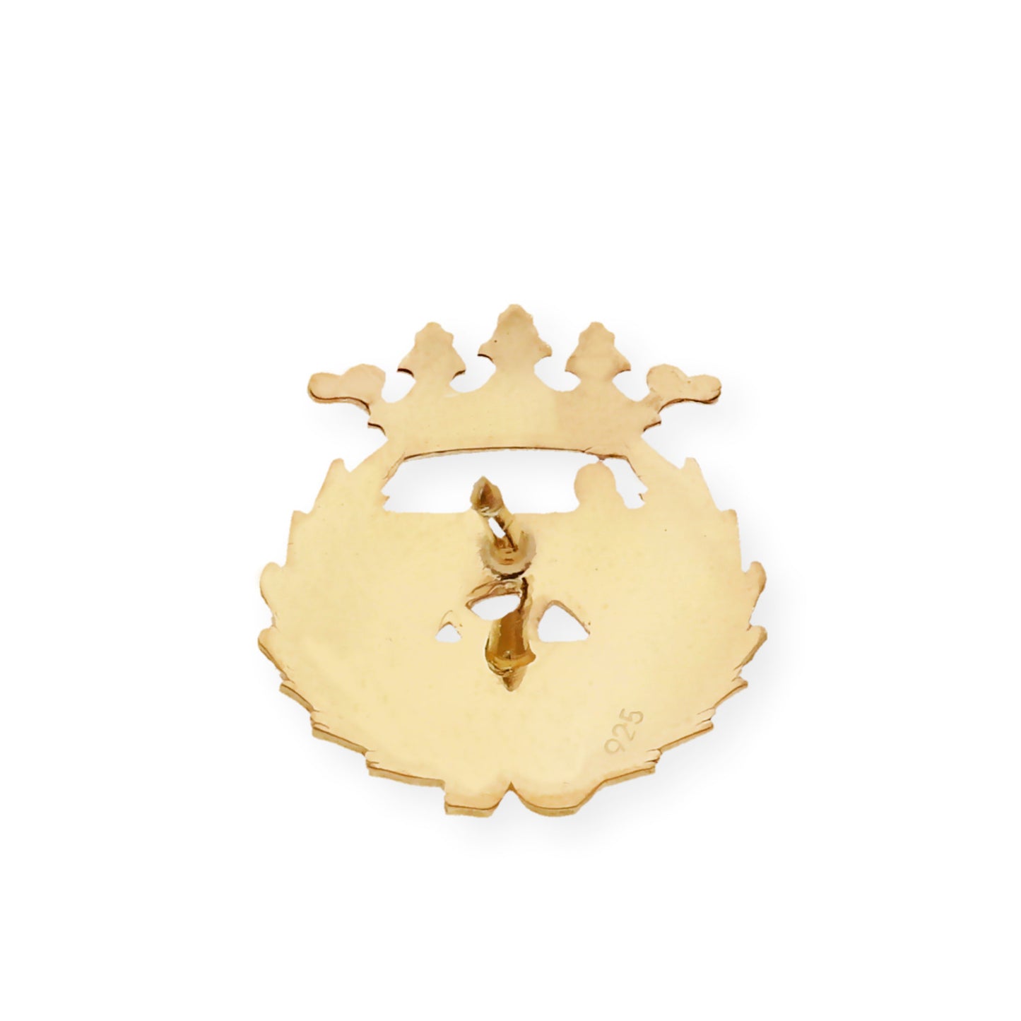 Pin Insignia Profesional de Ingeniería de Caminos en Plata de Ley 925 Bañada en Oro de 18K