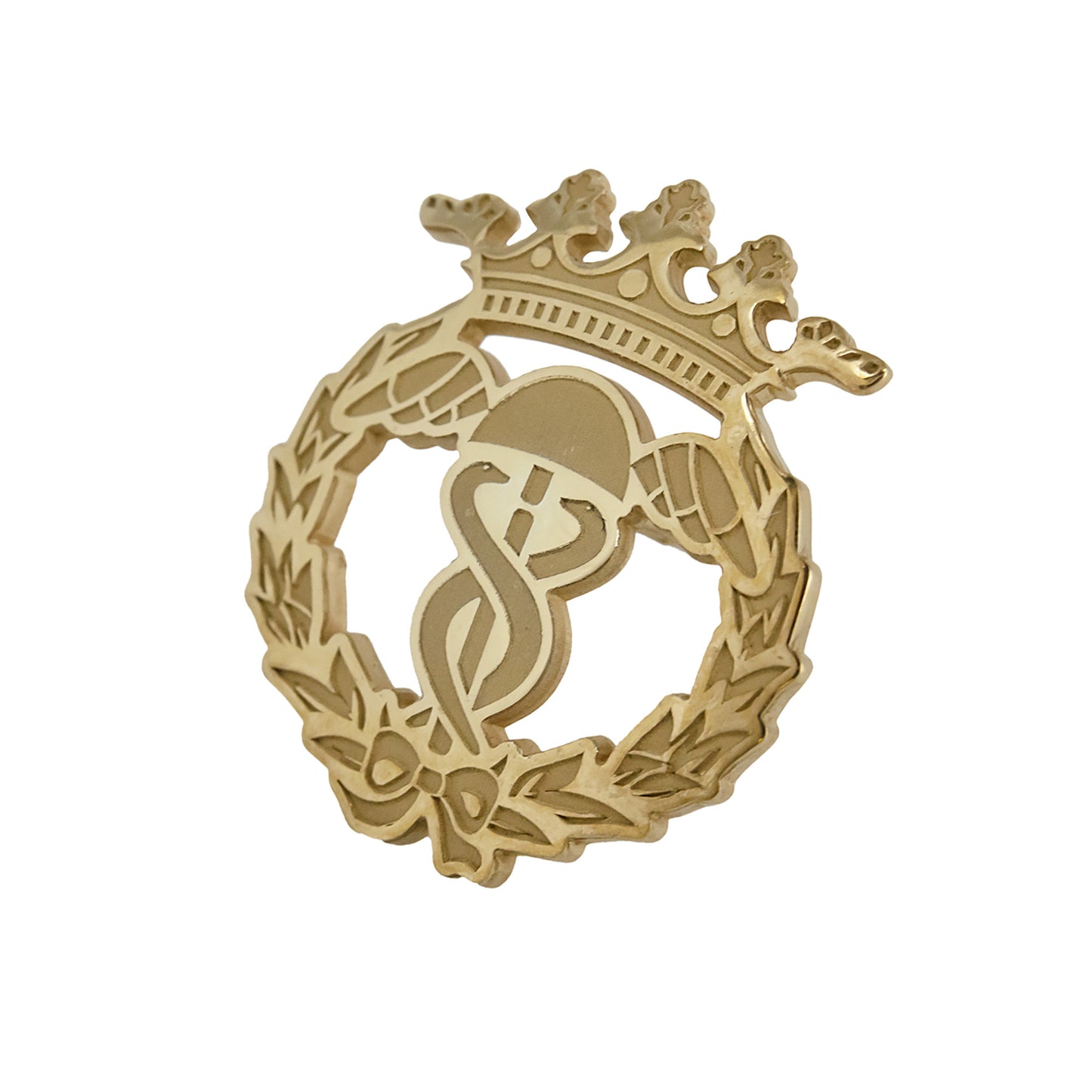 Pin Insignia Profesional de Turismo y Finanzas en Oro de Ley 18K