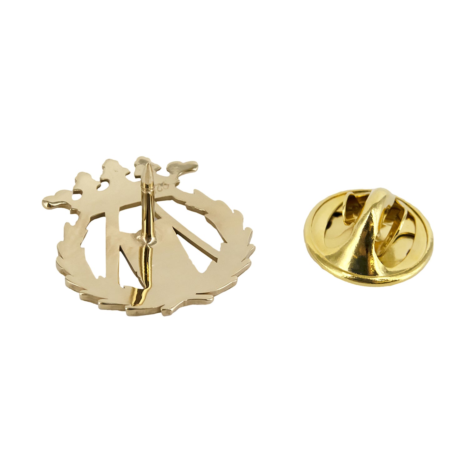 Pin Insignia Profesional de Topografía en Oro de Ley 18K