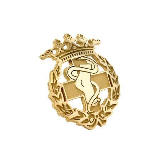 Pin Insignia Profesional de Podología en Oro de Ley 18K