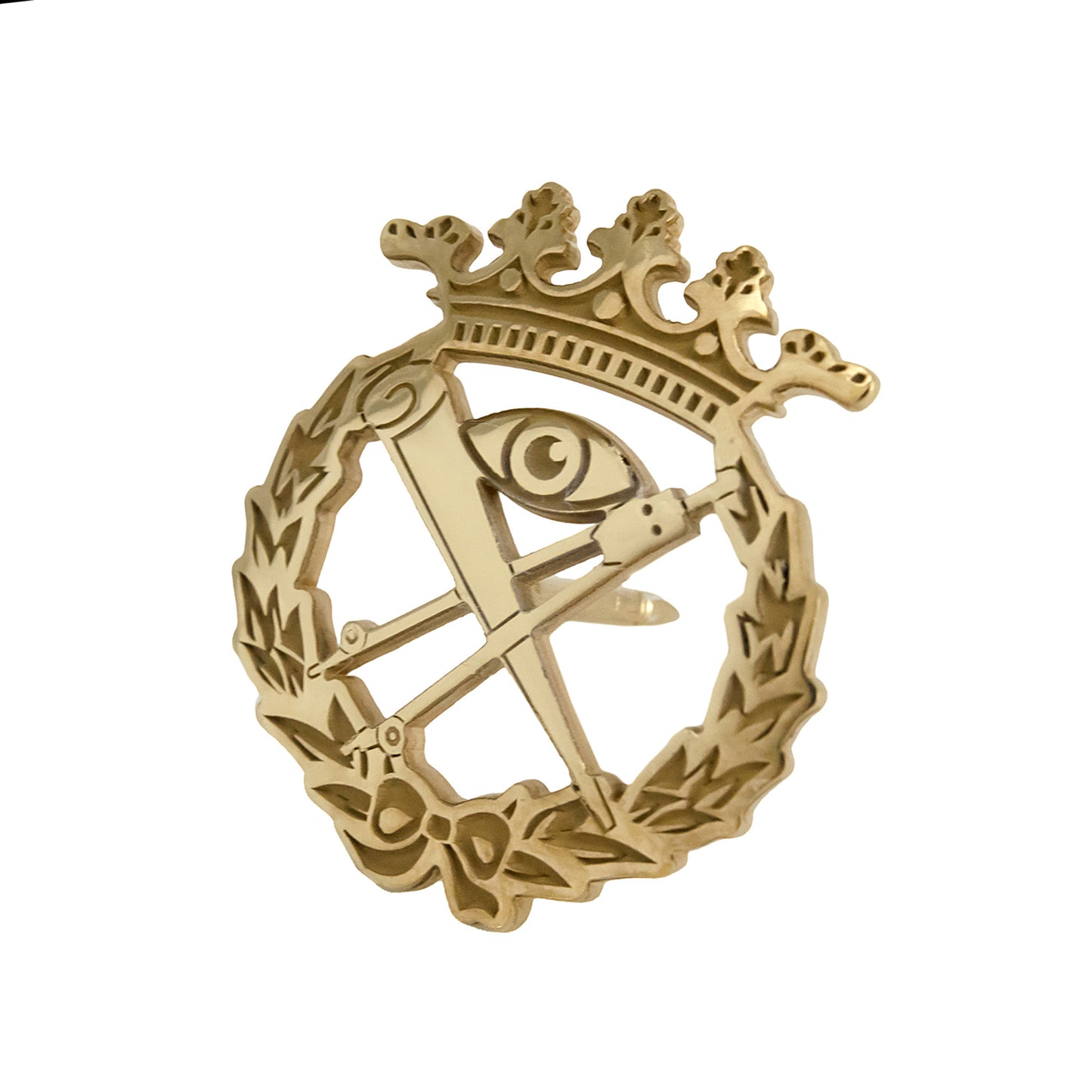 Pin Insignia Profesional de Matemáticas en Oro de Ley 18K