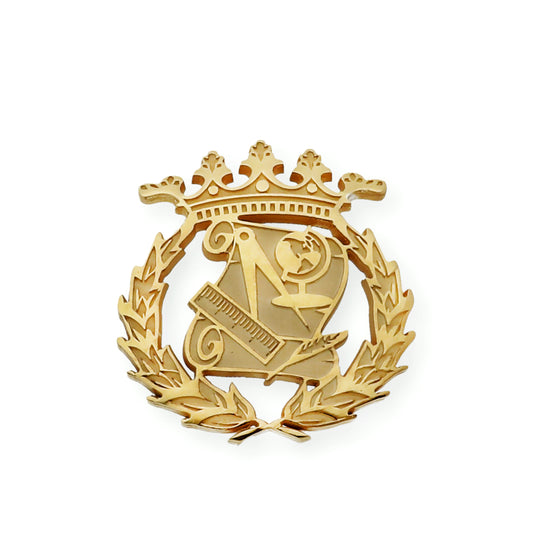 Pin Insignia Profesional de Magisterio en Oro de Ley 18K
