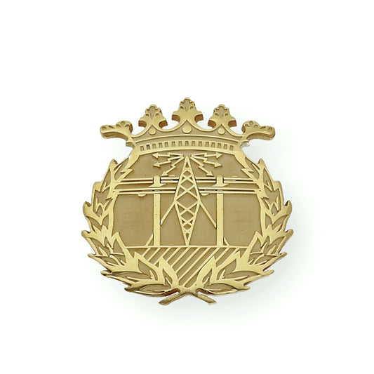 Pin Insignia Profesional de Ingeniería en Telecomunicaciones en Oro de Ley 18K