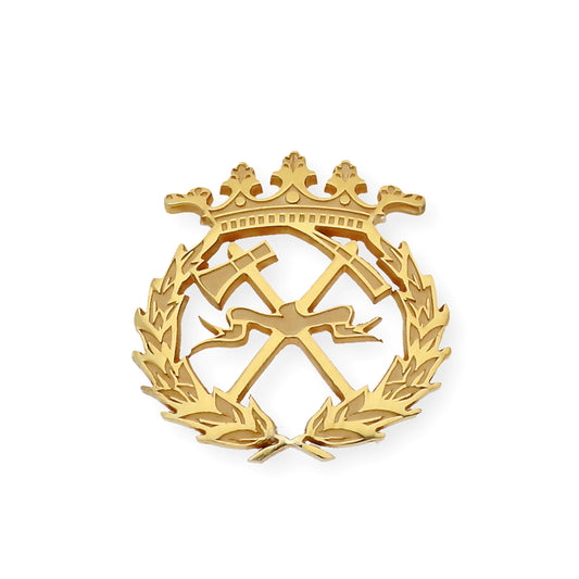 Pin Insignia Profesional de Ingeniería de Montes en Oro de Ley 18K