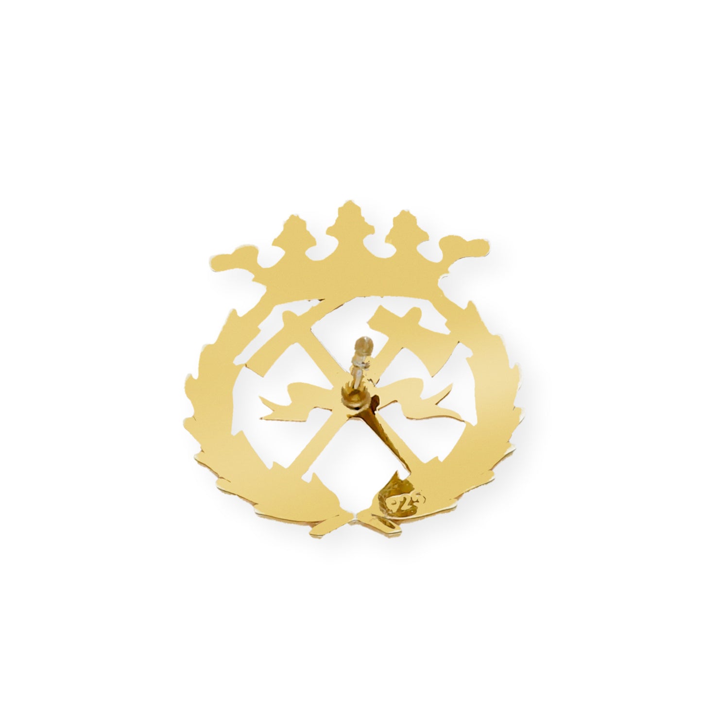 Pin Insignia Profesional de Ingeniería de Montes en Oro de Ley 18K