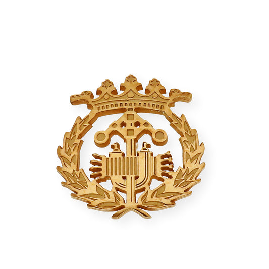 Pin Insignia Profesional de Ingeniería Industrial en Oro de Ley 18K