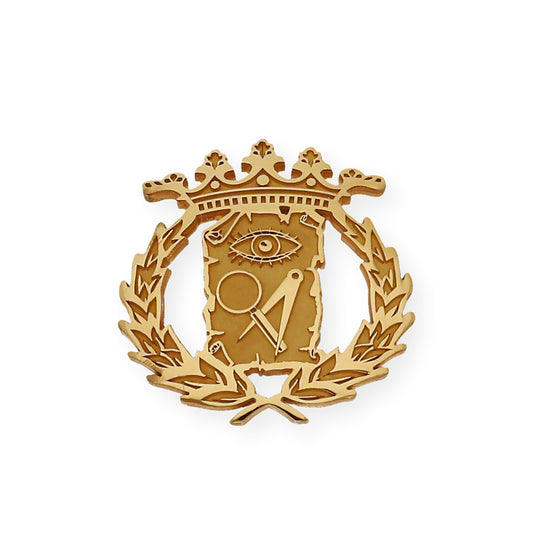 Pin Insignia Profesional de Ciencias Exactas en Oro de Ley 18K