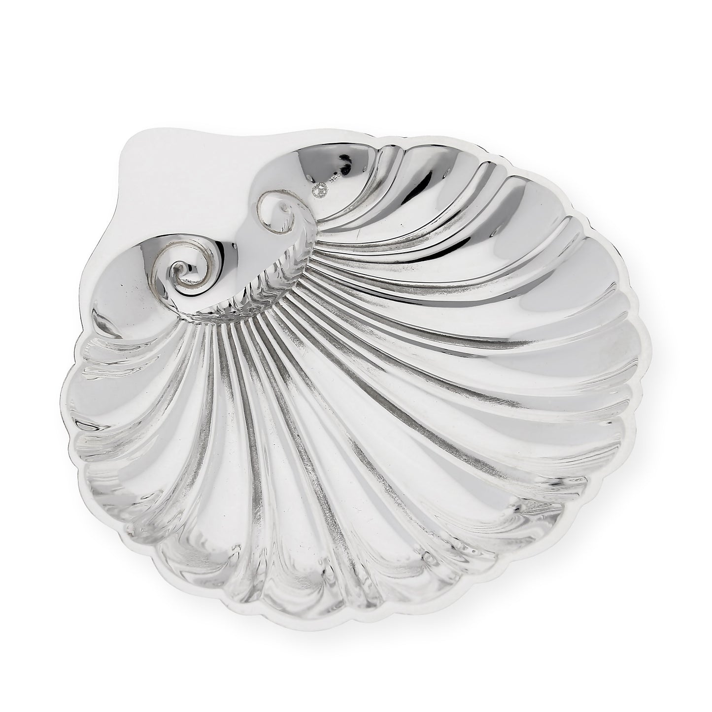 Concha de bautismo en Plata de Ley 925 Lisa Tamaño Grande