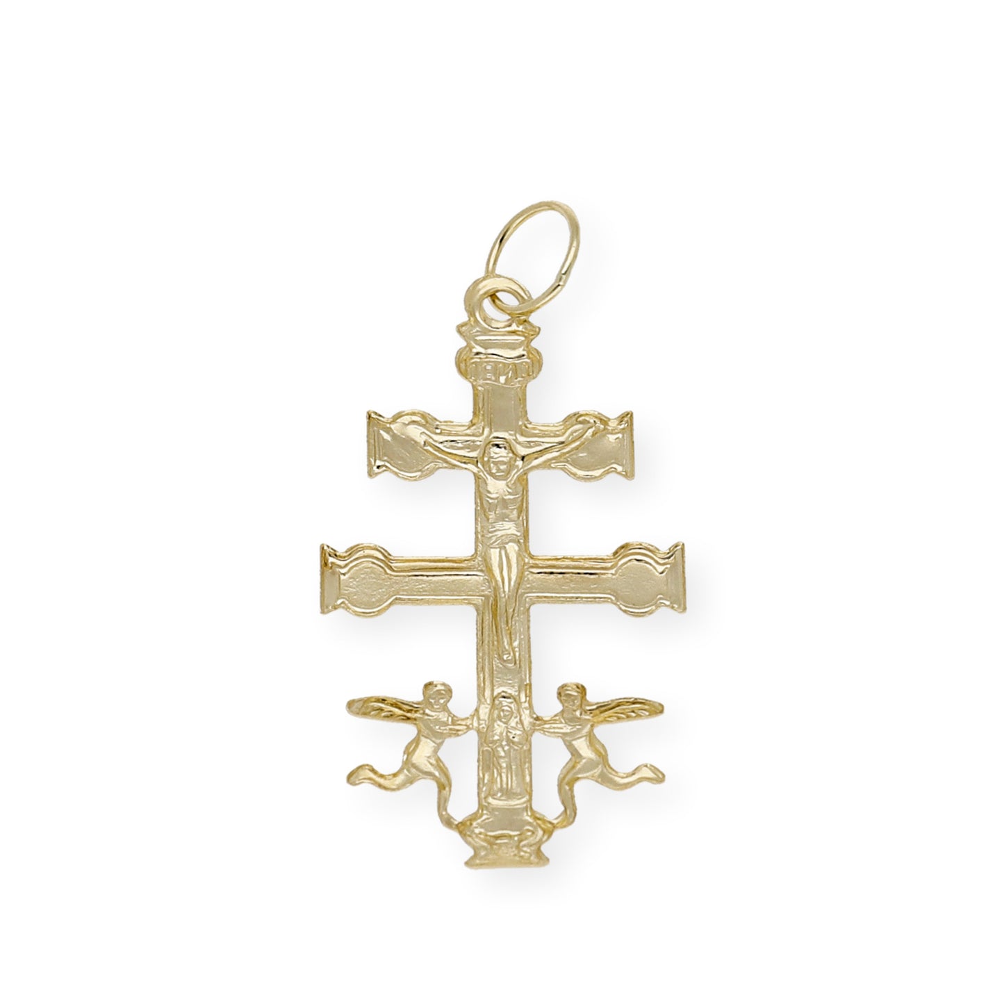 Colgante Cruz Grande de Caravaca Oro 18K