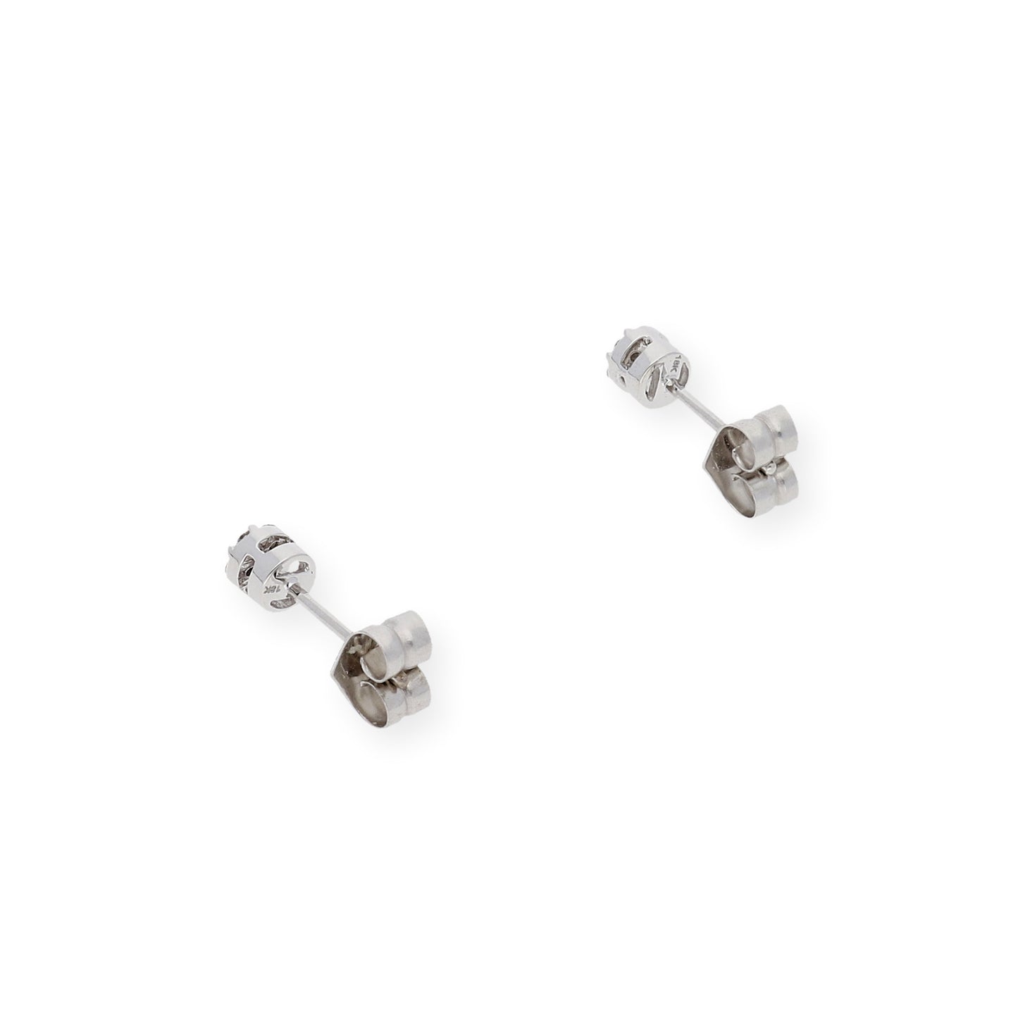 Pendientes Eloise Oro Blanco 18K y Diamantes